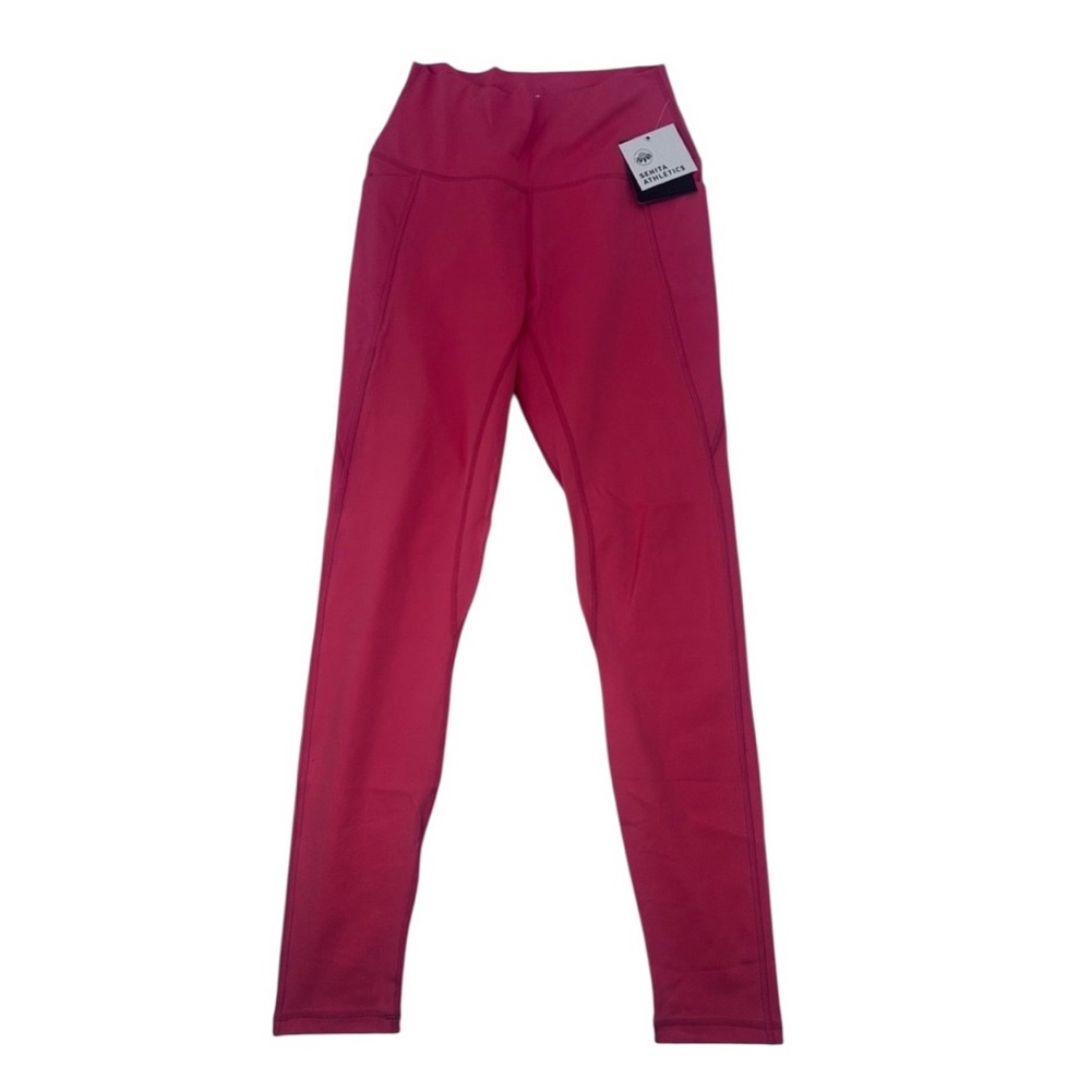 NWT Senita Athletics Leggings Women's Sz L Cropped Workout Pink